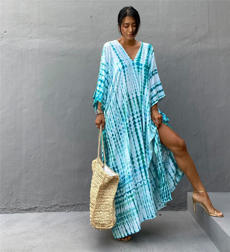 Cover Up Kaftan - Plus Size Women Beachwear Long Beach
