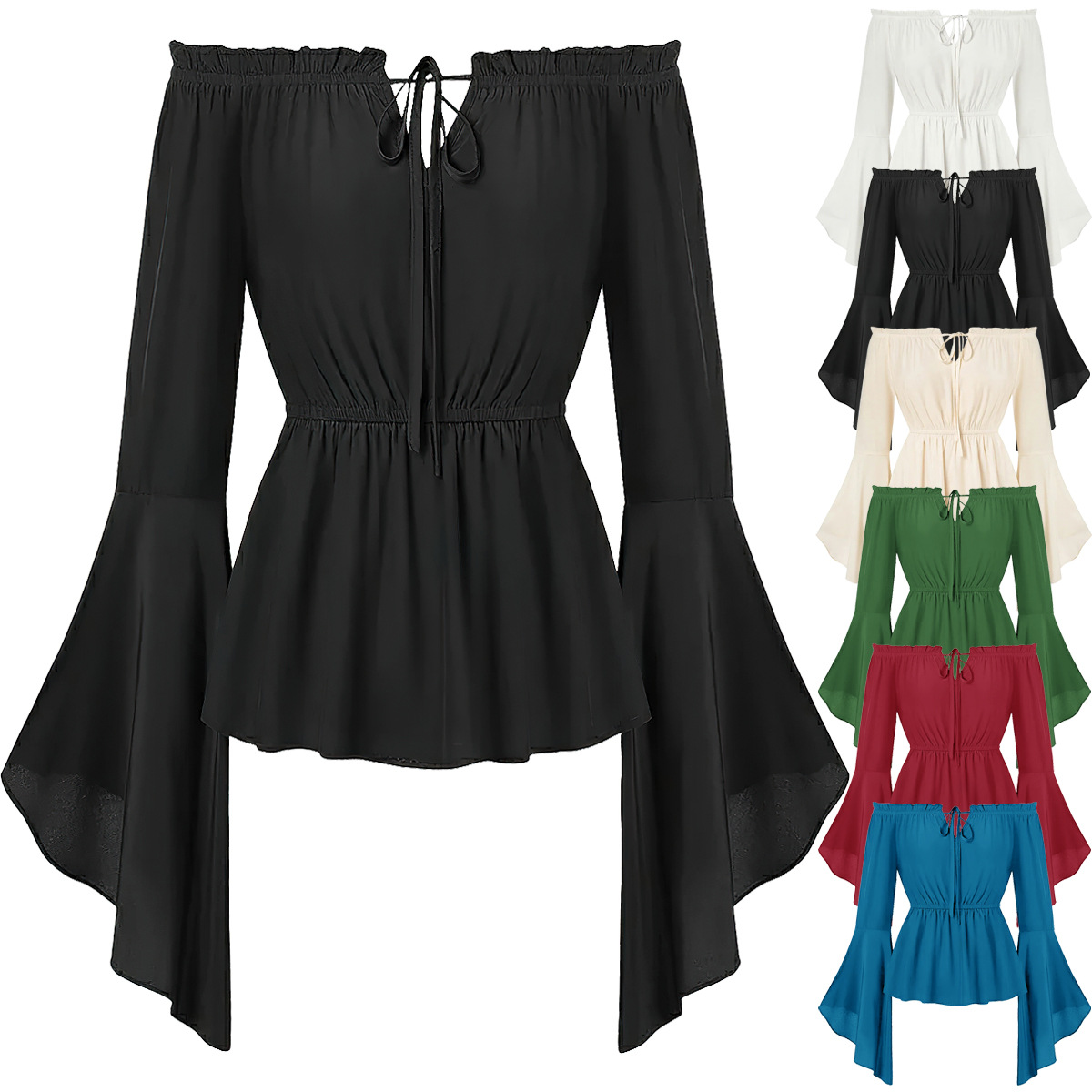 Blouse Off Shoulder - Off Shoulder Medieval Costume Blouse Women