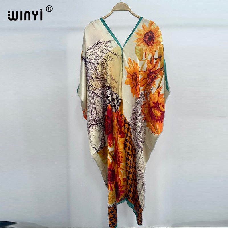 Cover Up Kaftan - WINYI 2023 new Bohemian fashion Print