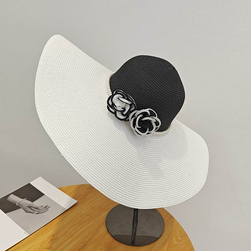 Hat Floppy Wide - Two Tones Wide Brim Summer Hat