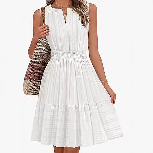 Linen Dress Wrap - Spring Summer Women's Sleeveless Dress Wrap