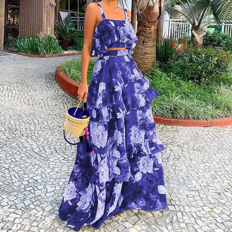 Women's Two Piece Outfits Flor - Romper Floral Print recension och pris