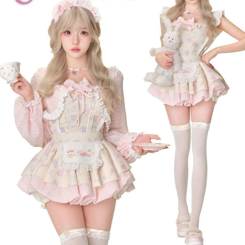 Japanese Sweet Lolita Style 3  - Crop Top Crochet recension och pris