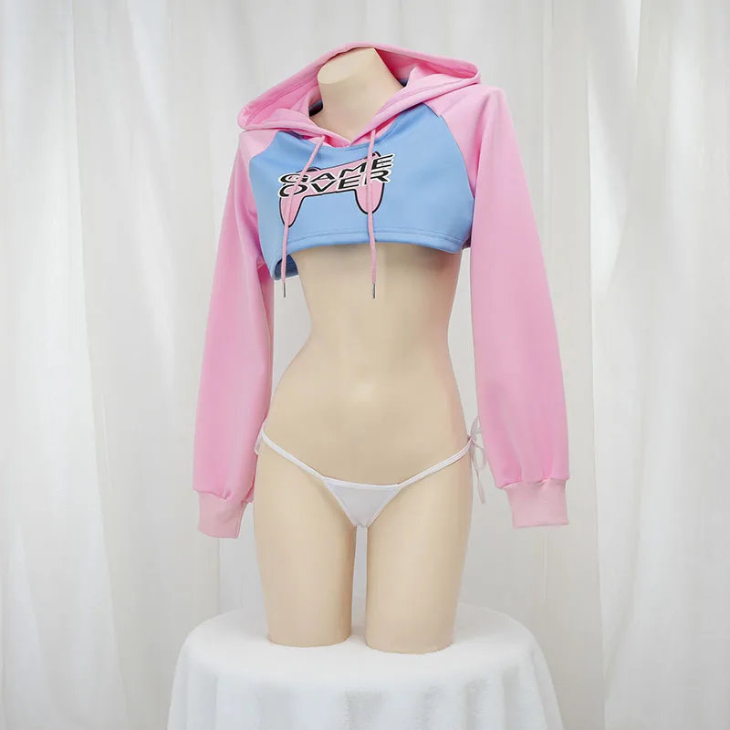 Cute Long Sleeve Crop Top Hood - Crop Top Crochet recension och pris