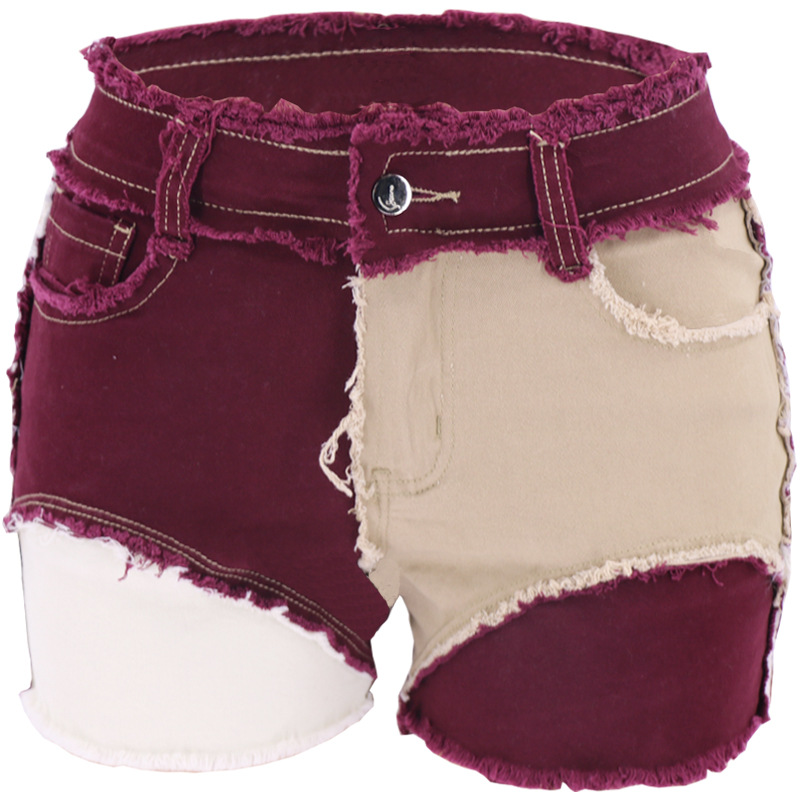 Fashion Mid-Waist Slim Fit Tor - Shorts Denim Frayed recension och pris
