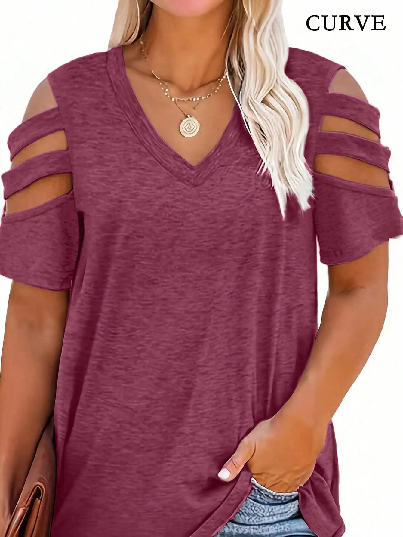 Women Fashion Plus Size 1XL-5X - Blouse Off Shoulder recension och pris