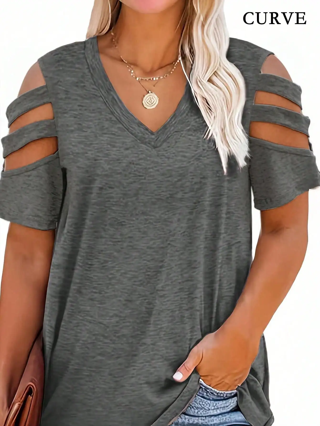 Women Fashion Plus Size 1XL-5X - Blouse Off Shoulder recension och pris