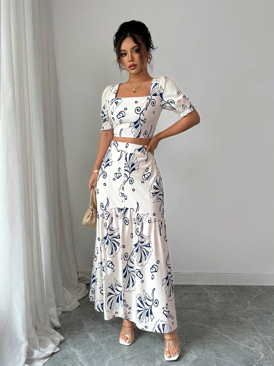 2026 Women Summer Two Piece Ou - Romper Floral Print recension och pris