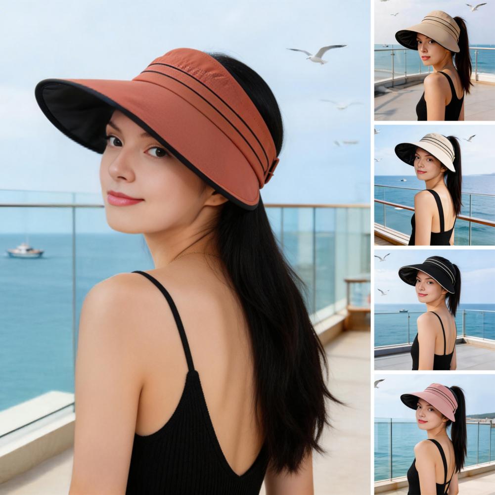 Women Sun Hat with Ponytail Ho - Hat Floppy Wide recension och pris