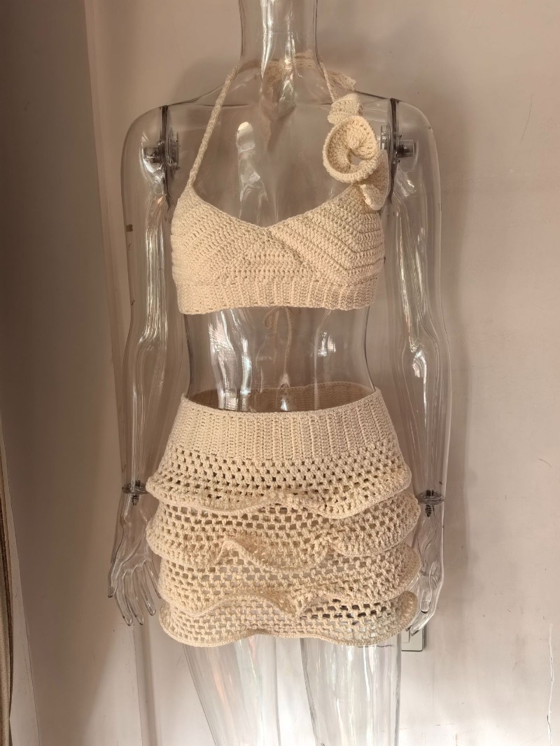 Women Hand Crochet Knitted Ruf - Crop Top Crochet recension och pris
