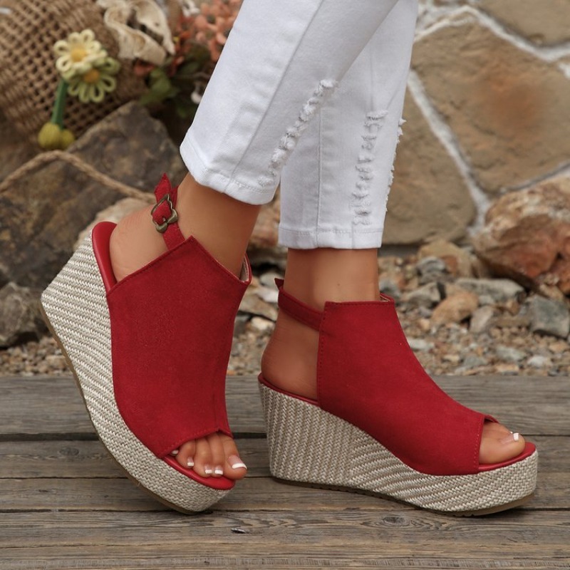 Women Sandals Summer Wedge Pla - Wedge Espadrille Women recension och pris
