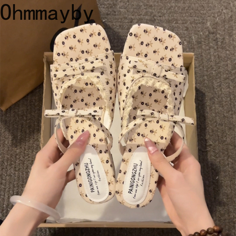 2026 Summer Floral Wedges Heel - Romper Floral Print recension och pris