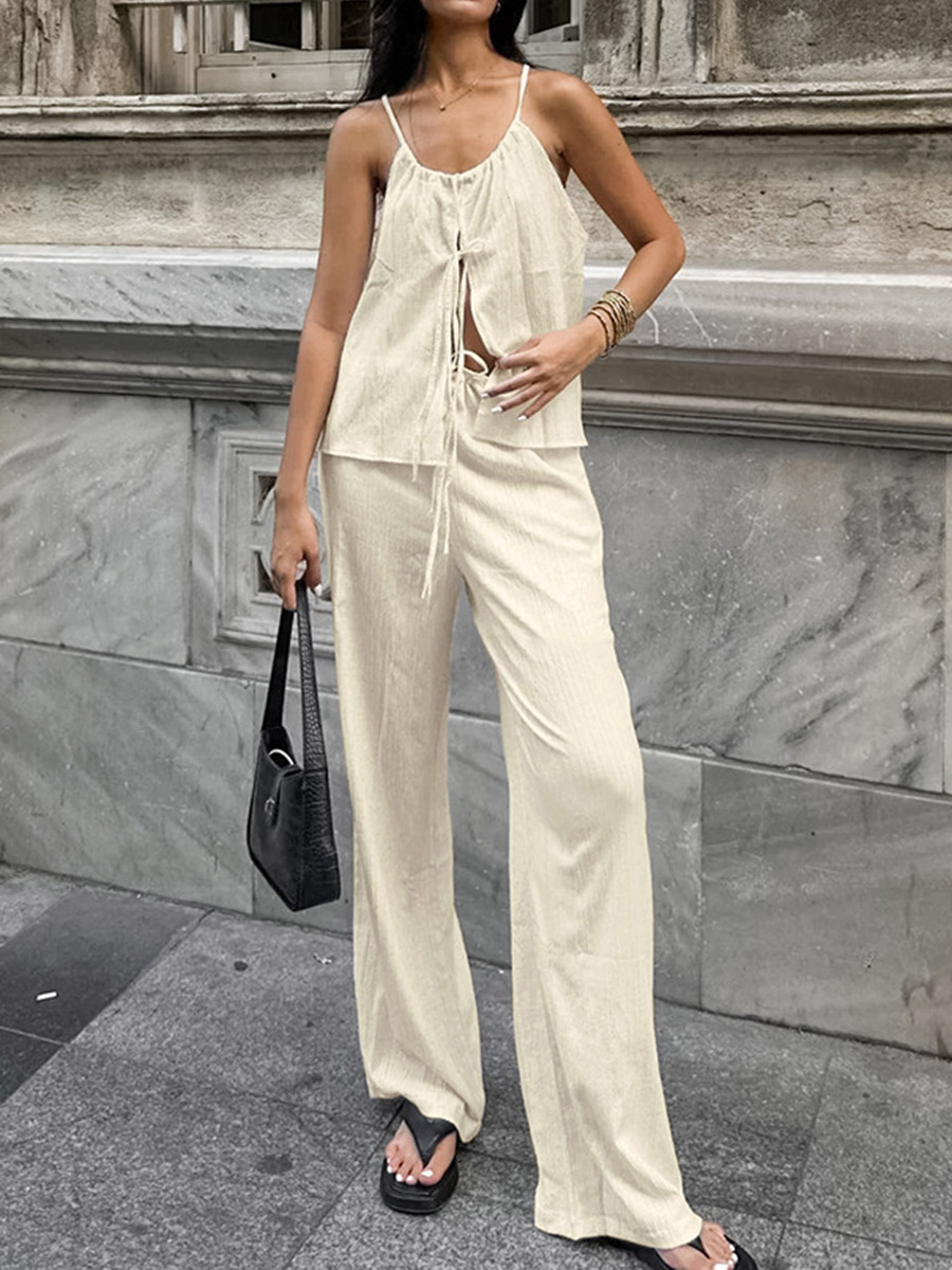 2026 Women Two Piece Set Women - Linen Pant Wide recension och pris