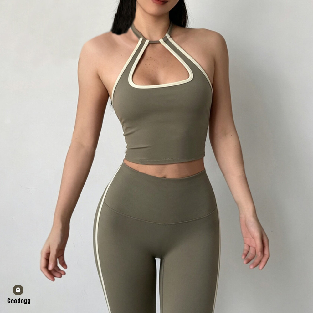 Hanging Halter Top Women Sport - Bralette Triangle Set recension och pris