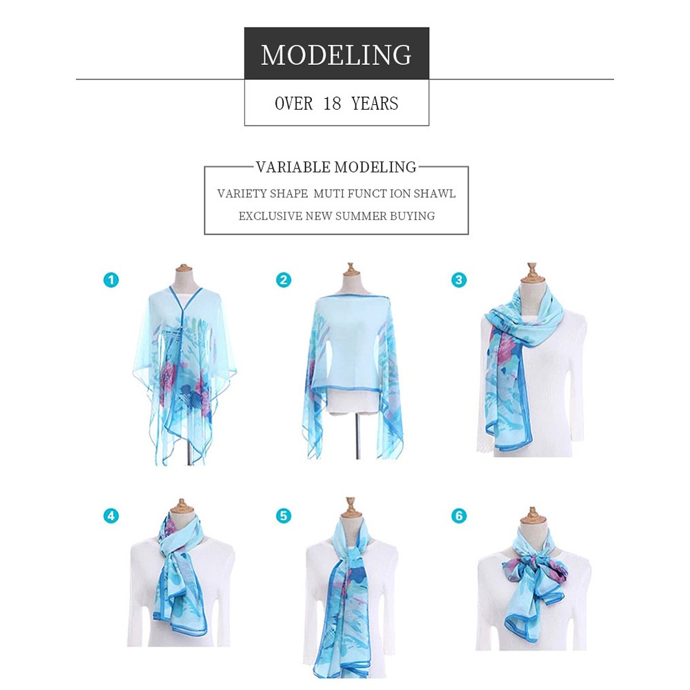 Fashion Solid color Shawl Scar - Cover Up Kaftan recension och pris