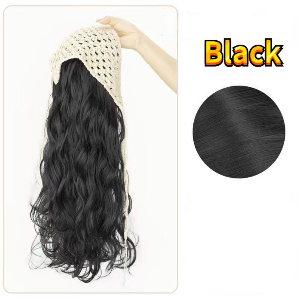 Fashion 65CM Wig Triangle Head - Headband Summer Knit recension och pris