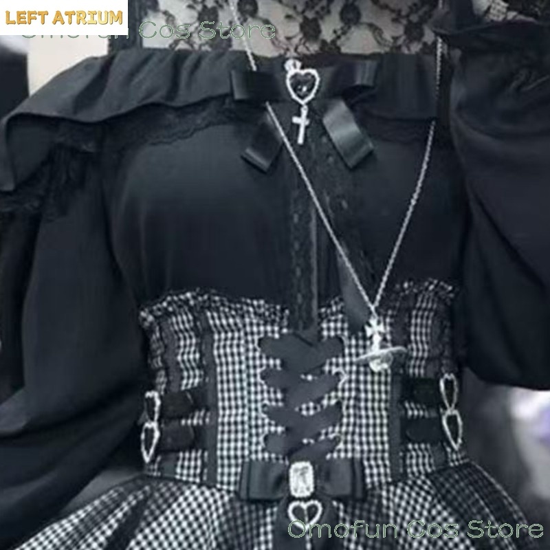 Jirai kei Lolita Dress Skirts  - Blouse Off Shoulder recension och pris