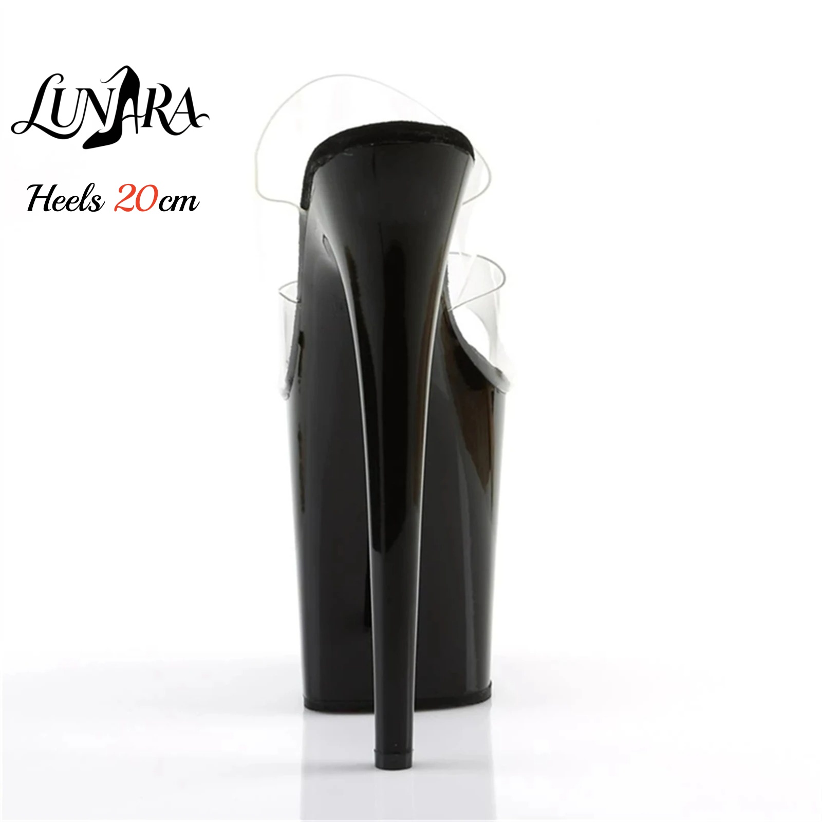 20cm Clear PVC Strappy Ultra H - Sandal Strappy Heeled recension och pris