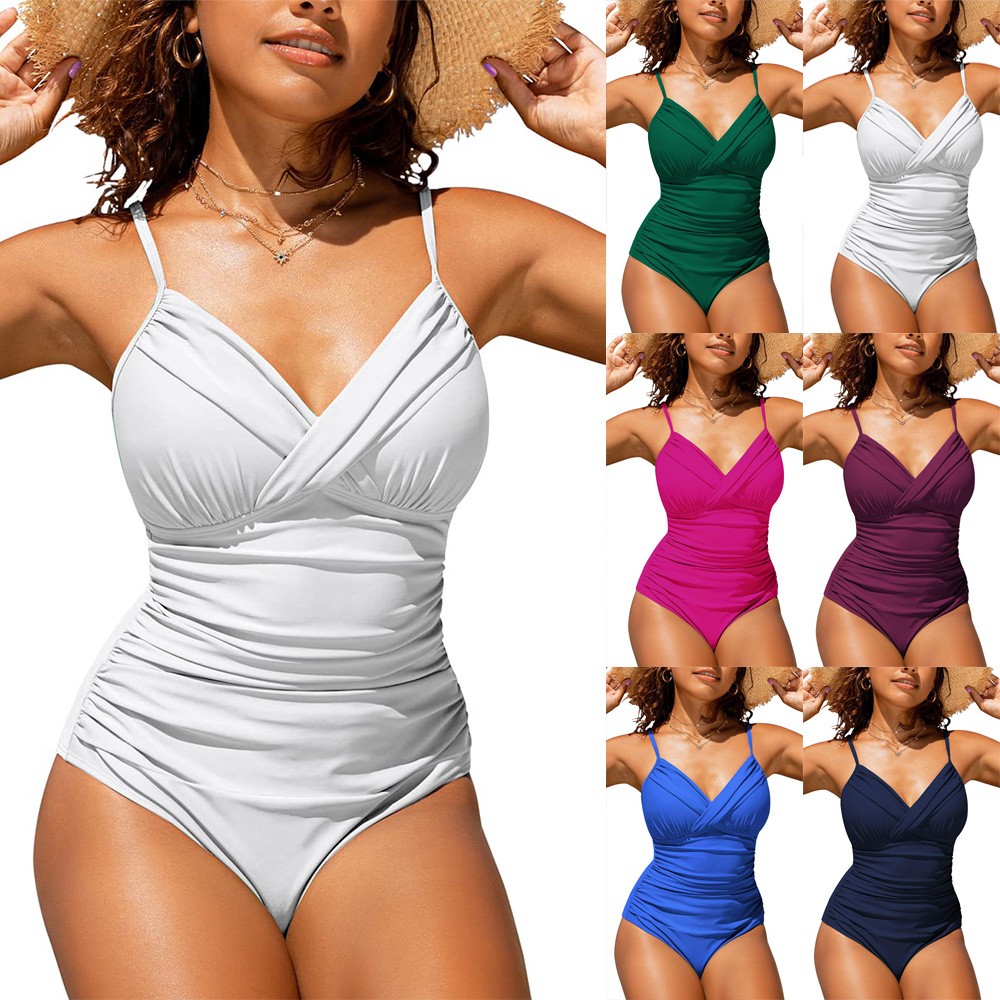 Woman Bikini Tankini Swimsuit  - Swimsuit Bikini Ruched recension och pris