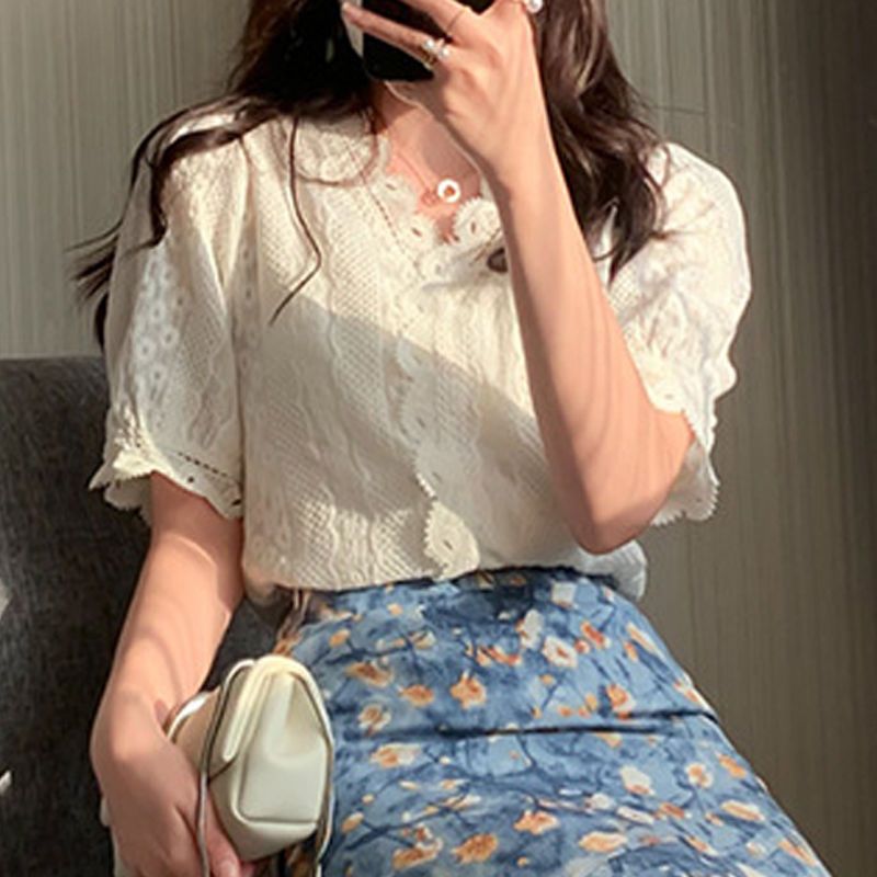 Women's Summer Two-Piece Set L - Midi Skirt Floral recension och pris