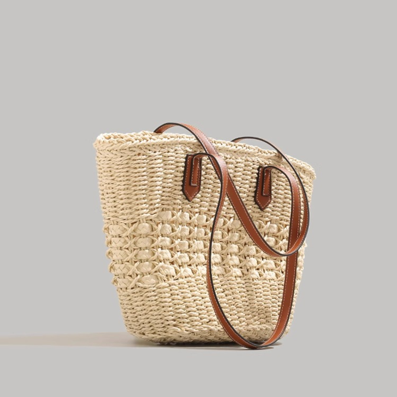 Extra-Large Foldable Straw Tot - Tote Bag Beach recension och pris
