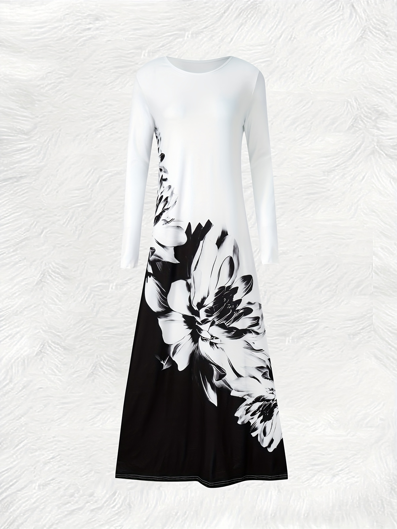 Women's Long Sleeve Floral Pri - Midi Skirt Floral recension och pris