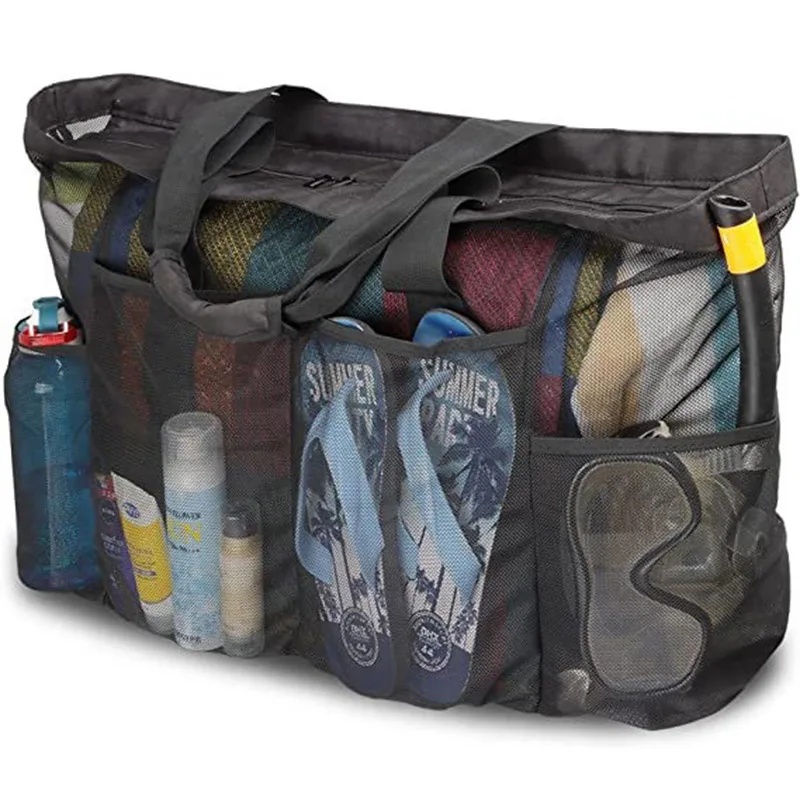 2026 New Large Capacity Mesh B - Tote Bag Beach recension och pris