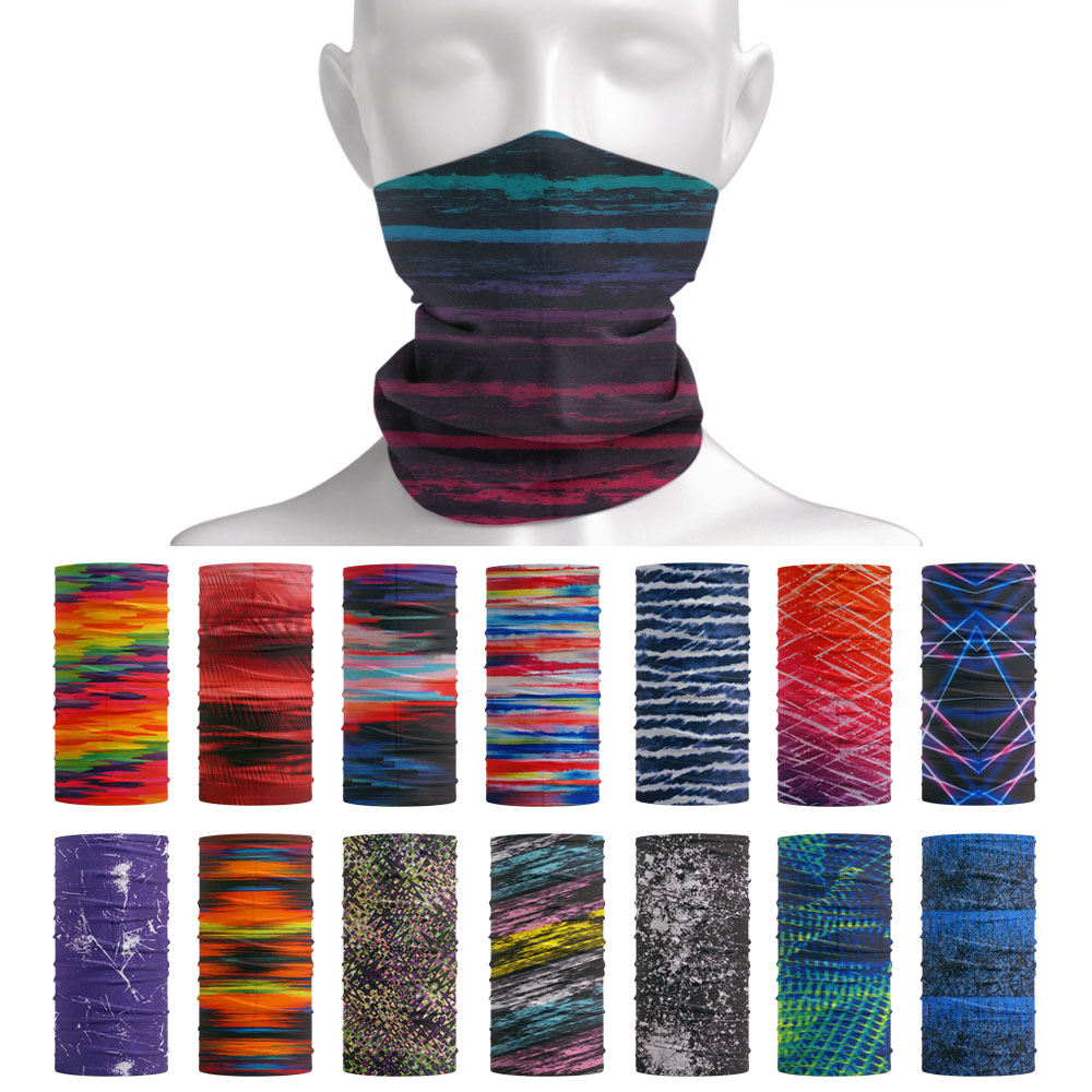 Tie-Dye Stripes Pattern Neckch - Headband Summer Knit recension och pris