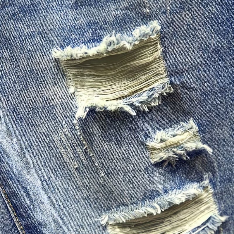 Men Korean Style Distressed De - Shorts Denim Frayed recension och pris