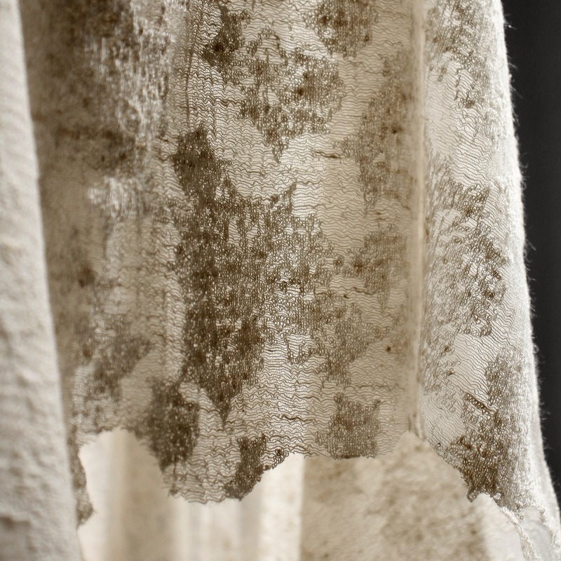 Distressed Vintage Textured Co - Linen Dress Wrap recension och pris