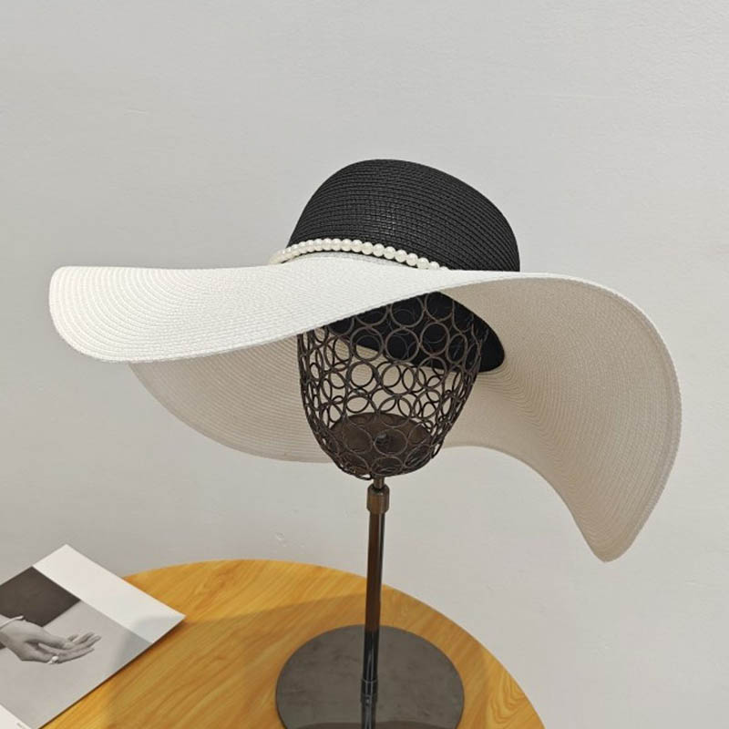 Two Tones Wide Brim Summer Hat - Hat Floppy Wide recension och pris