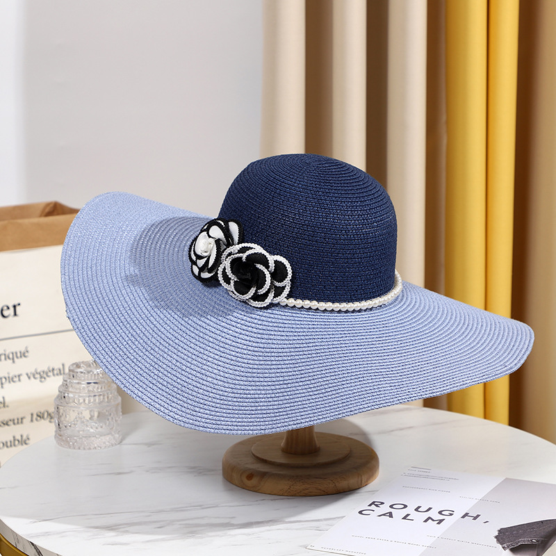 Two Tones Wide Brim Summer Hat - Hat Floppy Wide recension och pris