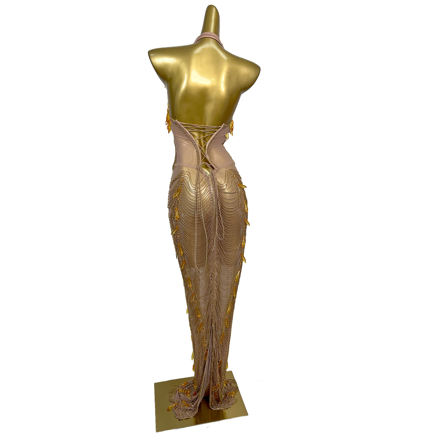 Ailisi Women Luxury Gold Cryst - Maxi Dress Halter recension och pris