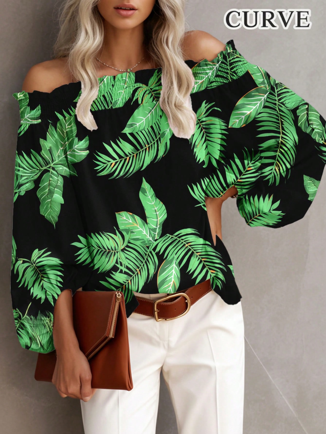 Plus Size New Women's Casual F - Blouse Off Shoulder recension och pris