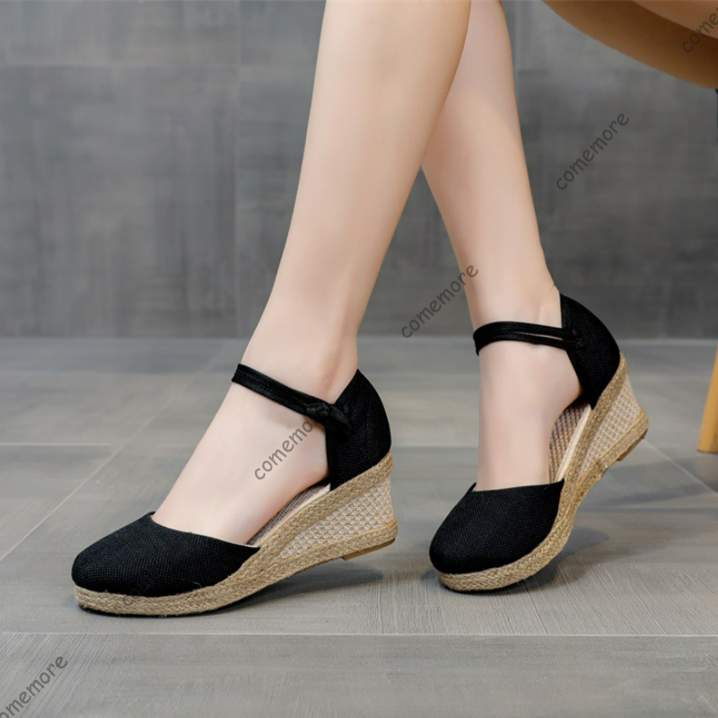 Comemore Sandals High Heel Sum - Wedge Espadrille Women recension och pris