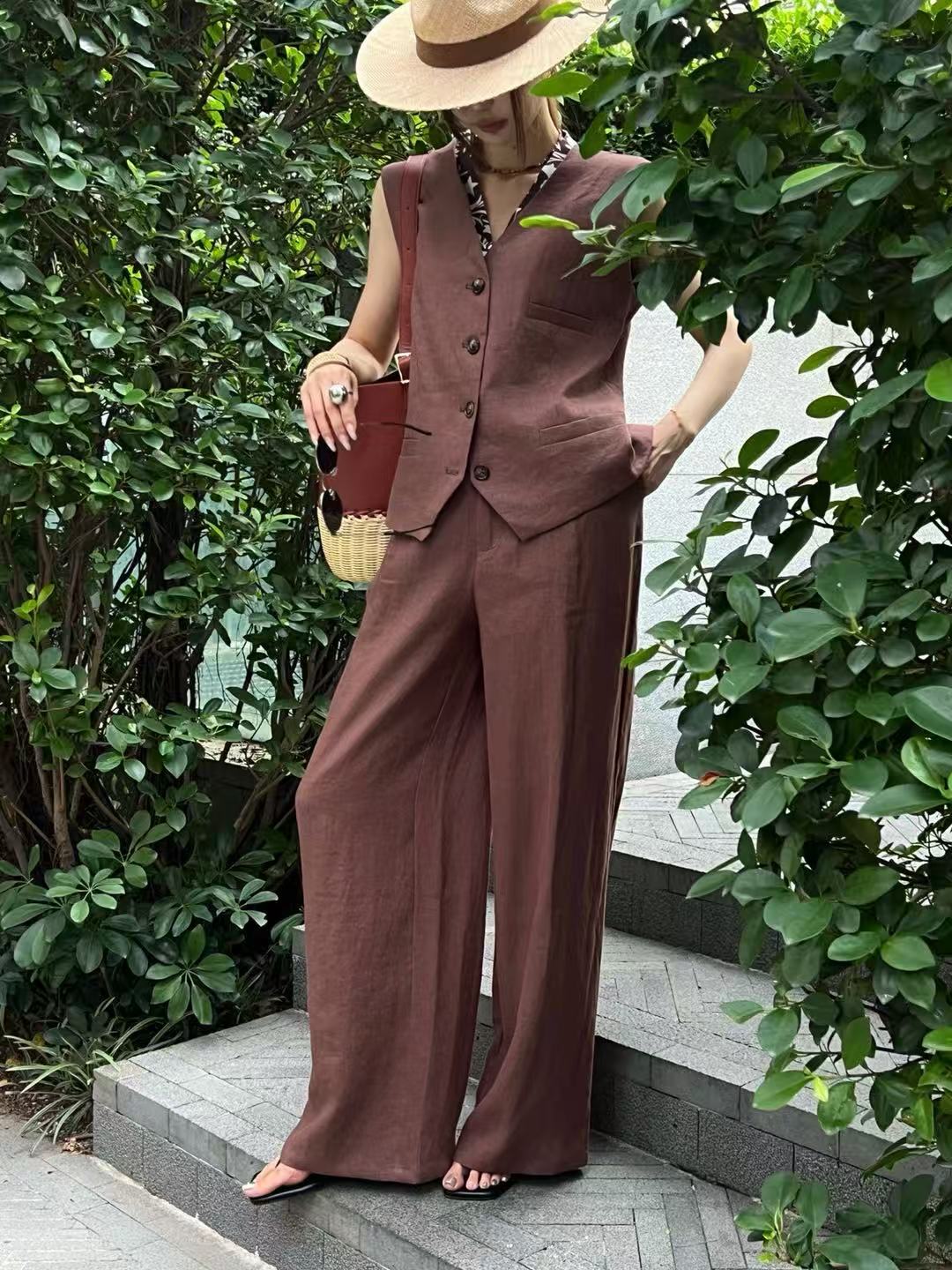 Old Man Qian's linen casual tw - Linen Pant Wide recension och pris