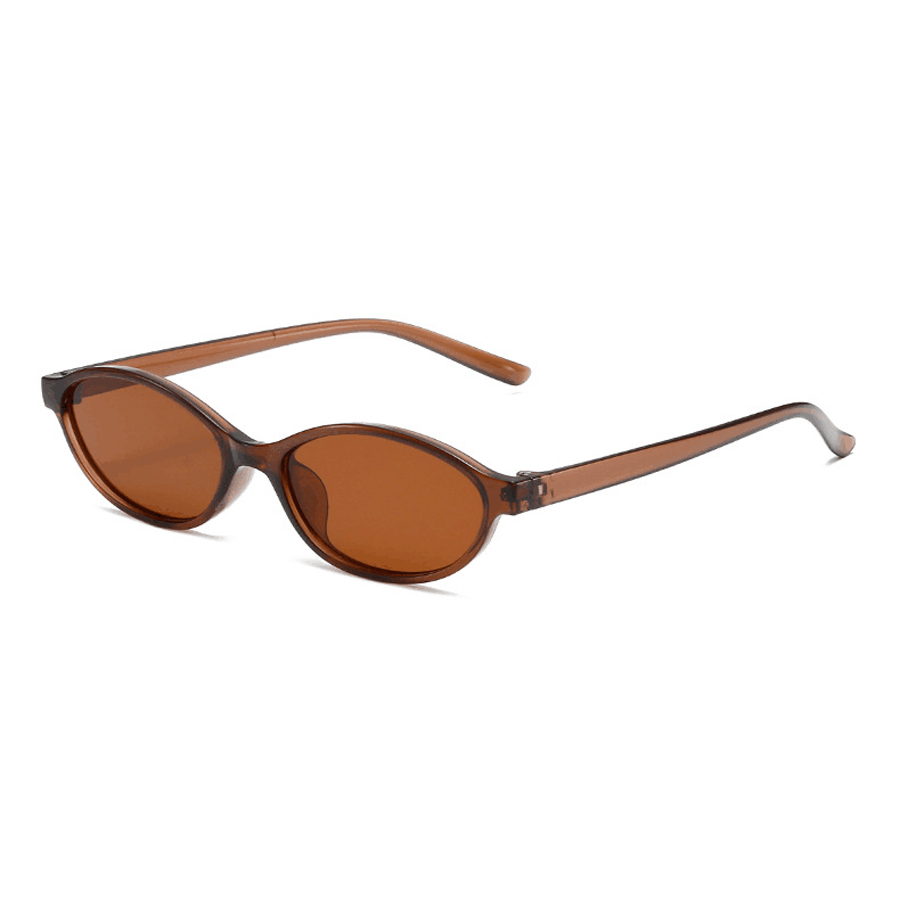 Fashion Oval Simple Literary S - Sunglasses Cat Eye recension och pris