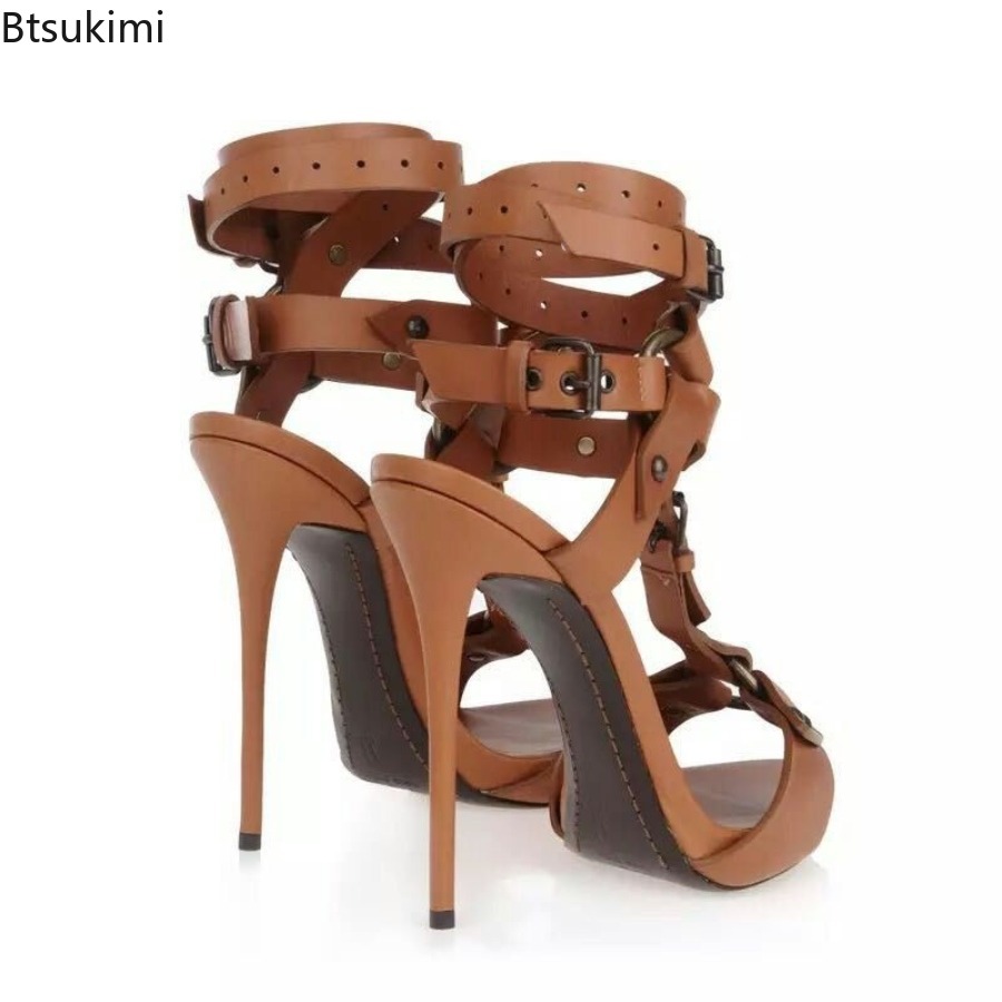 Sexy Circle Cross Strappy Glad - Sandal Strappy Heeled recension och pris