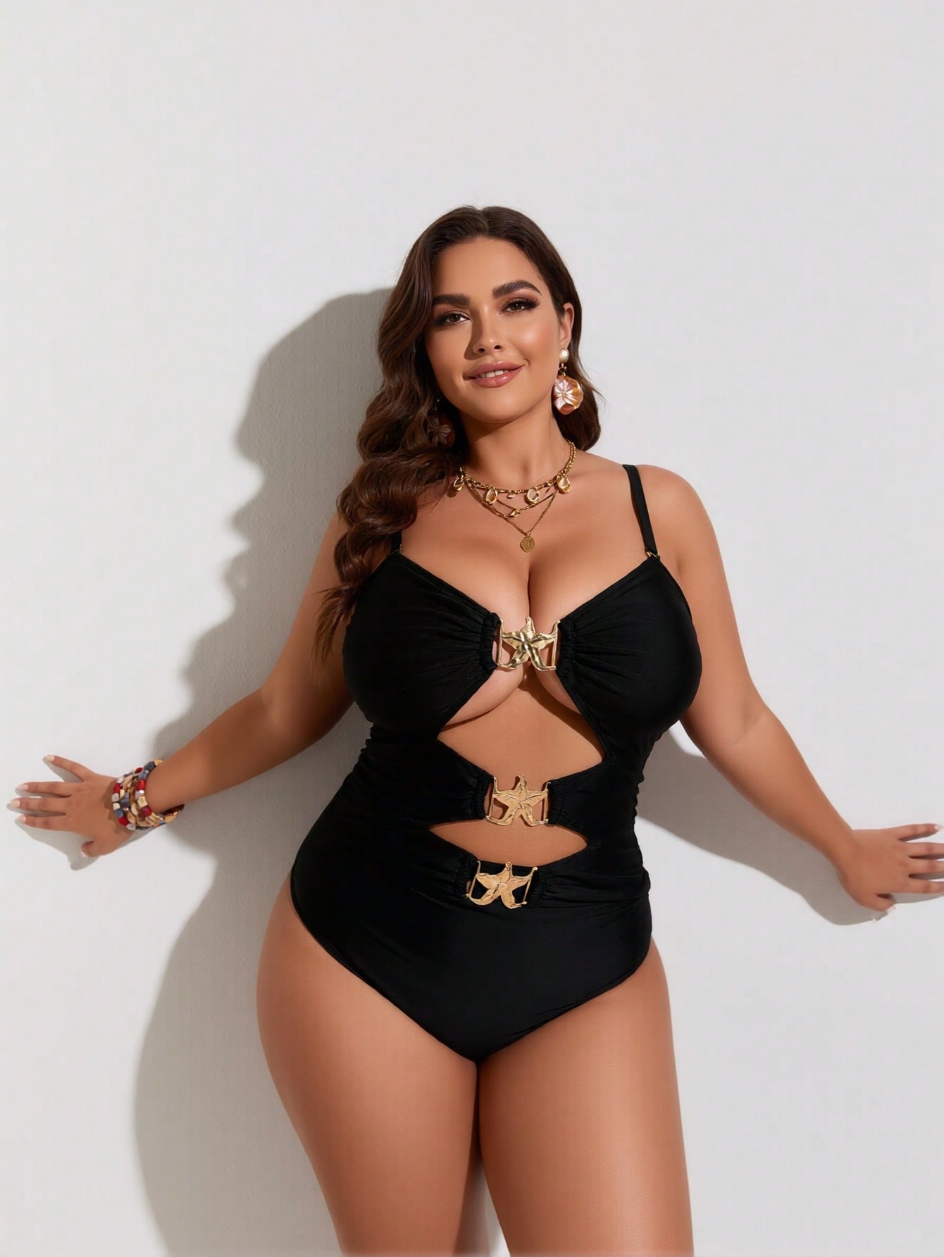 2026 New Women's Plus Size One - Swimsuit Bikini Ruched recension och pris