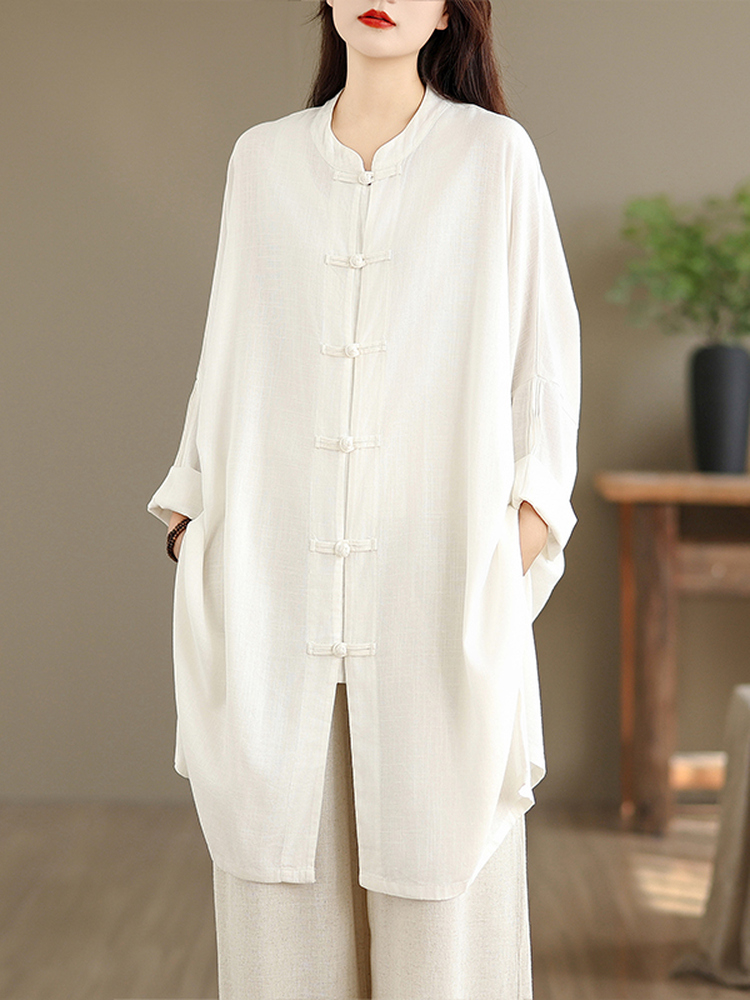 Women's Cotton Linen Shirt Wid - Linen Pant Wide recension och pris