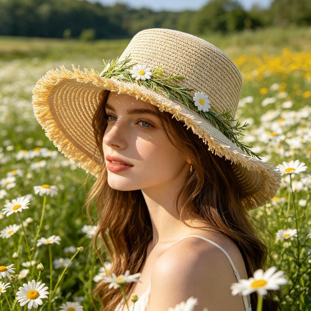 Sun Hat Wide Brim Floppy Straw - Hat Floppy Wide recension och pris