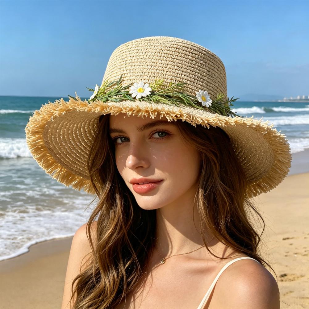 Sun Hat Wide Brim Floppy Straw - Hat Floppy Wide recension och pris