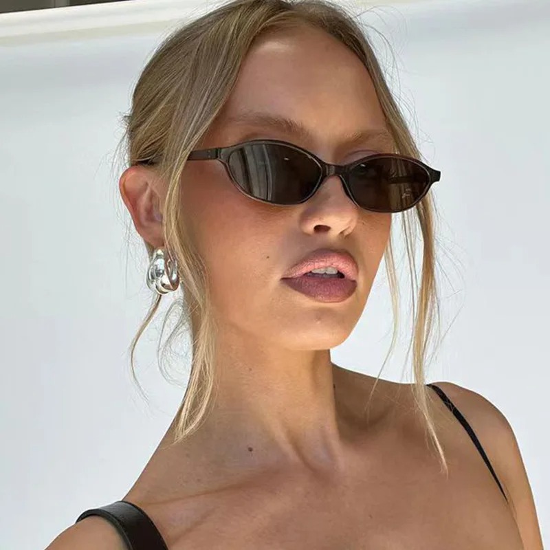 Retro Oval Frame Sunglasses Fa - Sunglasses Cat Eye recension och pris