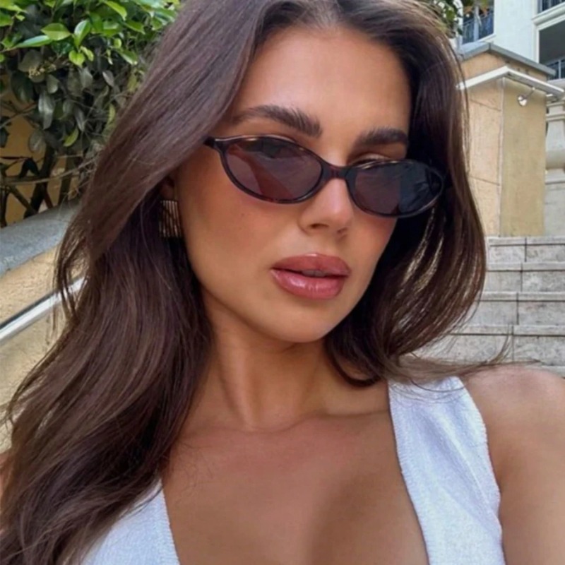 Retro Oval Frame Sunglasses Fa - Sunglasses Cat Eye recension och pris