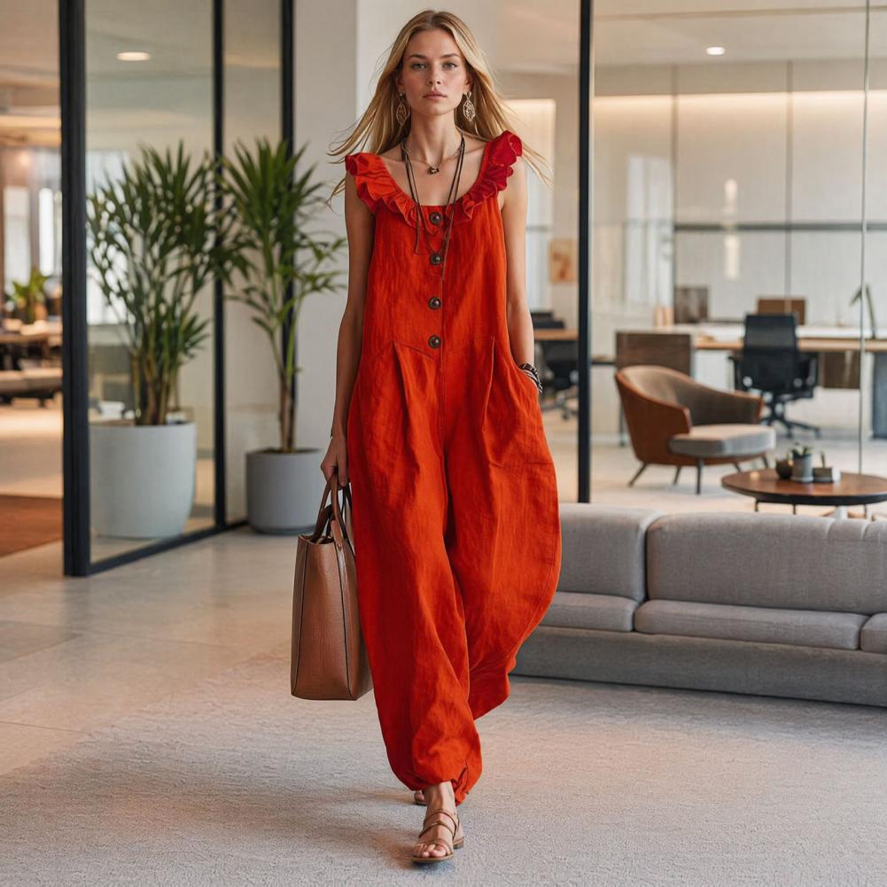 Relaxed Fit Romper Women Women - Jumpsuit Linen Relaxed recension och pris