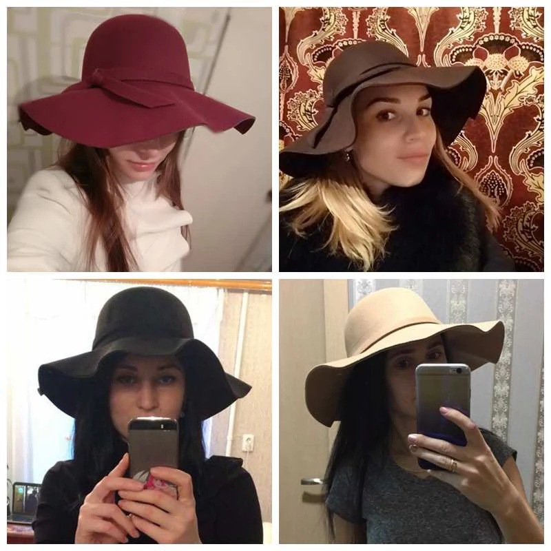 White Dome-shaped Ladies' Hat  - Hat Floppy Wide recension och pris