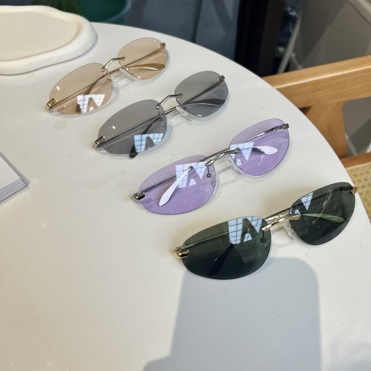 UV400 Rimless Shades, Cat Eye  - Sunglasses Cat Eye recension och pris