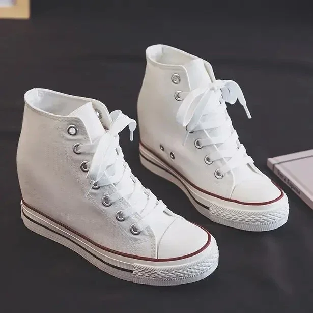 High 8cm Platform Canvas Shoes - Wedge Espadrille Women recension och pris