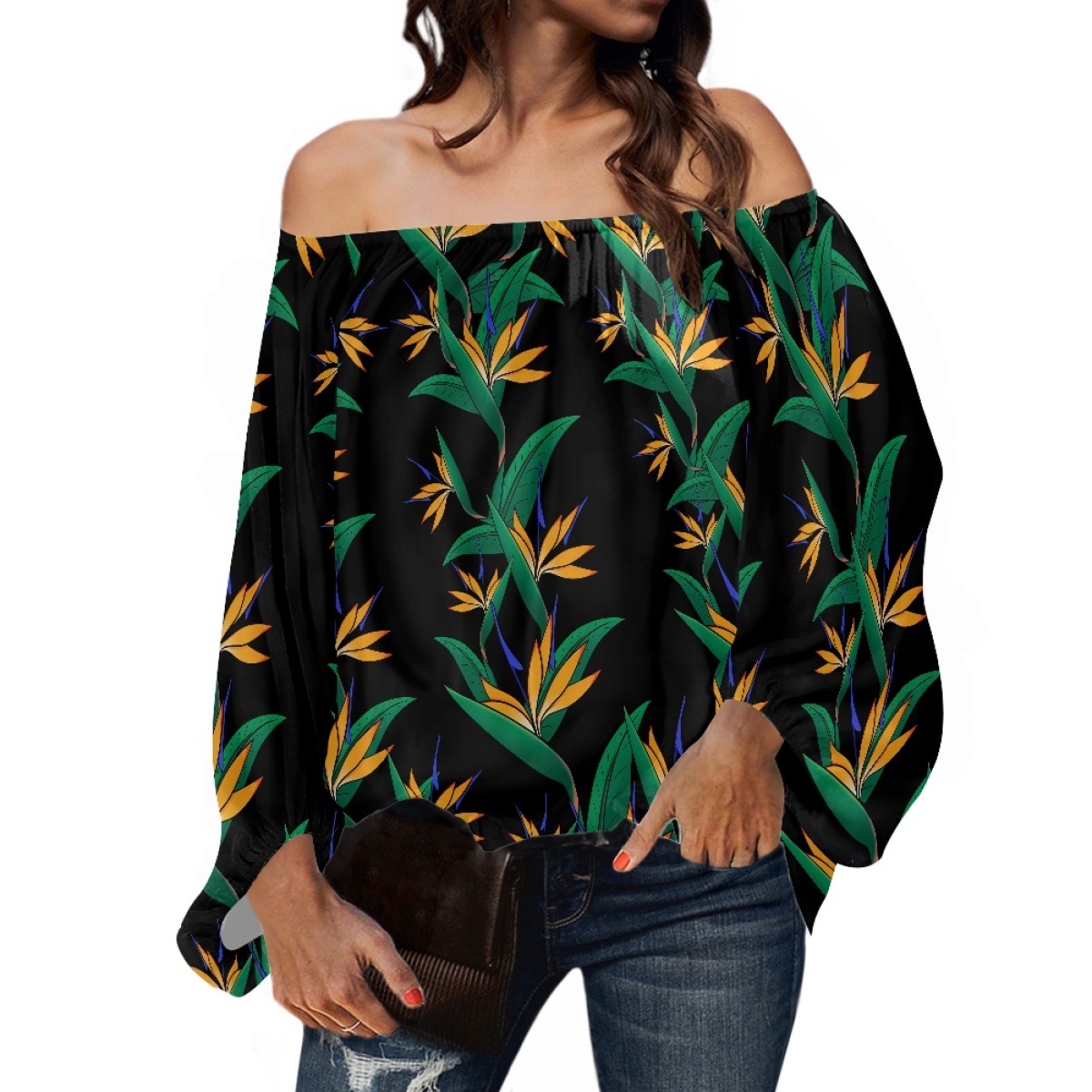 Polynesian Tribal Clothing Sam - Blouse Off Shoulder recension och pris