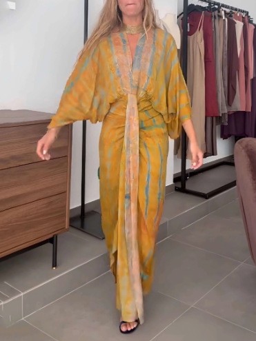 Summer Dress Women's Linen V N - Linen Dress Wrap recension och pris